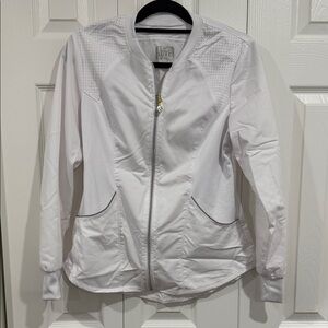 Cherokee Luxe Women's White Bomber Jacket